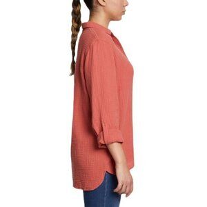 Anne Klein Ladies' Gauze‎ Button Up Top Small